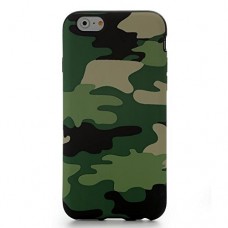 iPhone 6 6s 4.7 - Green Camouflage Pattern TPU Soft Phone Cover Case
